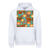 White plaid fall pumpkin seamless Urban Hoodie - AdoDesignShop