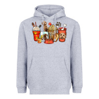 Heather Grey labradoodle coffee cups Heavyweight Hoodie - Zillion Design Studio