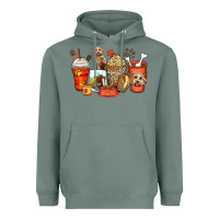 Sage labradoodle coffee cups Heavyweight Hoodie - Zillion Design Studio