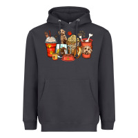 Smoke labradoodle coffee cups Heavyweight Hoodie - Zillion Design Studio