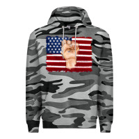 Slate Camo american flag with hand Premium Hoodie - Artiststas