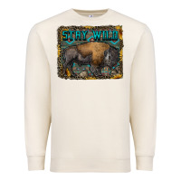 Sandshell stay wild aztec bison Premium Sweatshirt - RanaPortraitStore