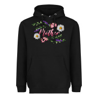 Black floral mother Heavyweight Hoodie - RanaPortraitStore