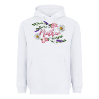 White floral mother Heavyweight Hoodie - RanaPortraitStore