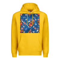 Lemon 4th of july hotdog seamless pattern Premium Hoodie - BundleAndBundleShop