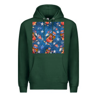 Sports Green 4th of july hotdog seamless pattern Premium Hoodie - BundleAndBundleShop