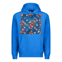 True Royal 4th of july hotdog seamless pattern Premium Hoodie - BundleAndBundleShop