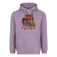Lavender mother's day mama bear wıth bandana and glasses Heavyweight Hoodie - RanaPortraitStore