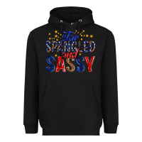 Black star spangled and sassy billie wilder Heavyweight Hoodie - texasbilliewilder