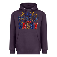 Plum star spangled and sassy billie wilder Heavyweight Hoodie - texasbilliewilder