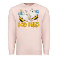 Pale Pink Boo Bees Premium Sweatshirt - texasbilliewilder