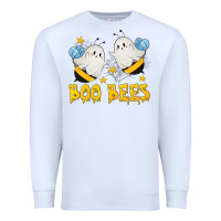 White Boo Bees Premium Sweatshirt - texasbilliewilder