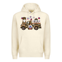 Sandshell camouflage gnomes american flag star truck Premium Hoodie - Artiststas