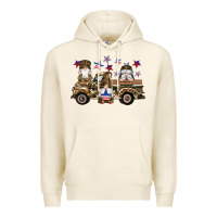 Tofu camouflage gnomes american flag star truck Premium Hoodie - Artiststas