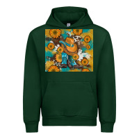 Forest Green sunflowers and cowboy boots with cowhide and glitter tumbler Urban Hoodie - Artiststas