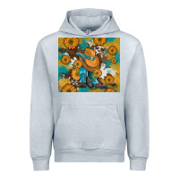 Heather Grey sunflowers and cowboy boots with cowhide and glitter tumbler Urban Hoodie - Artiststas
