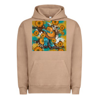 Pigment Burro sunflowers and cowboy boots with cowhide and glitter tumbler Urban Hoodie - Artiststas
