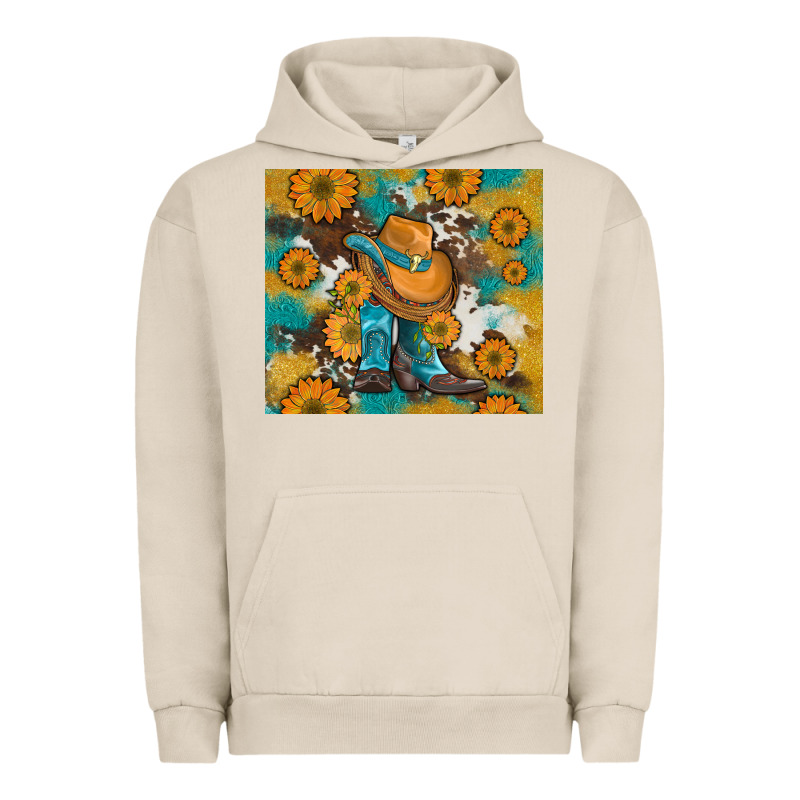 Sunflowers And Cowboy Boots With Cowhide And Glitter Tumbler Urban Hoodie by Artiststas | Teevron