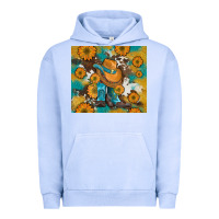 Pigment Grape Ice sunflowers and cowboy boots with cowhide and glitter tumbler Urban Hoodie - Artiststas