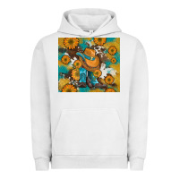 Pigment Lunar Rock sunflowers and cowboy boots with cowhide and glitter tumbler Urban Hoodie - Artiststas
