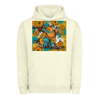 Pigment Pistachio sunflowers and cowboy boots with cowhide and glitter tumbler Urban Hoodie - Artiststas