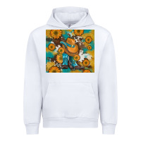 White sunflowers and cowboy boots with cowhide and glitter tumbler Urban Hoodie - Artiststas
