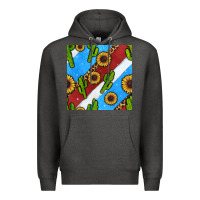 Charcoal Heather western 4th of july seamless pattern Premium Hoodie - BundleAndBundleShop