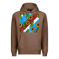 Chestnut western 4th of july seamless pattern Premium Hoodie - BundleAndBundleShop