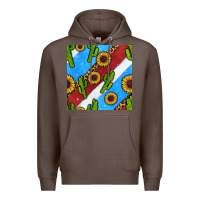 Coffee western 4th of july seamless pattern Premium Hoodie - BundleAndBundleShop
