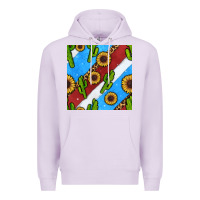 Lilac western 4th of july seamless pattern Premium Hoodie - BundleAndBundleShop