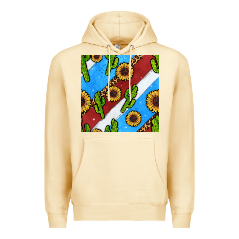 Western 4th Of July Seamless Pattern Premium Hoodie by BundleAndBundleShop | Teevron