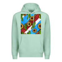 Seafoam western 4th of july seamless pattern Premium Hoodie - BundleAndBundleShop