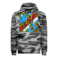 Slate Camo western 4th of july seamless pattern Premium Hoodie - BundleAndBundleShop