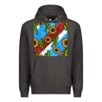 Smoke western 4th of july seamless pattern Premium Hoodie - BundleAndBundleShop