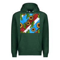 Sports Green western 4th of july seamless pattern Premium Hoodie - BundleAndBundleShop