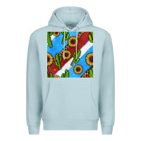 Blue Mist western 4th of july seamless pattern Premium Hoodie - BundleAndBundleShop