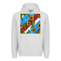 Dove Grey western 4th of july seamless pattern Premium Hoodie - BundleAndBundleShop