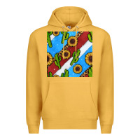 Mustard western 4th of july seamless pattern Premium Hoodie - BundleAndBundleShop