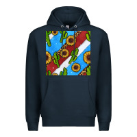 Navy western 4th of july seamless pattern Premium Hoodie - BundleAndBundleShop