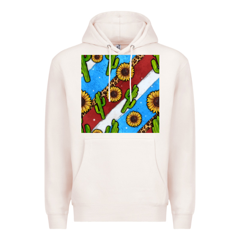 Western 4th Of July Seamless Pattern Premium Hoodie by BundleAndBundleShop | Teevron