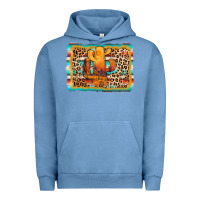 Pigment Pebble Blue cactus western leopard Urban Hoodie - AdoDesignShop