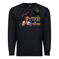 Black Black Witch Vibes Premium Sweatshirt - texasbilliewilder