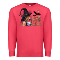 Cardinal Black Witch Vibes Premium Sweatshirt - texasbilliewilder