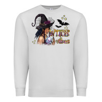 Dove Grey Black Witch Vibes Premium Sweatshirt - texasbilliewilder