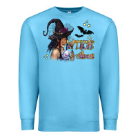 Ocean Blue Black Witch Vibes Premium Sweatshirt - texasbilliewilder