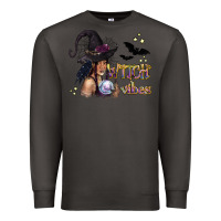 Smoke Black Witch Vibes Premium Sweatshirt - texasbilliewilder