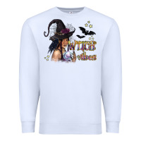 White Black Witch Vibes Premium Sweatshirt - texasbilliewilder