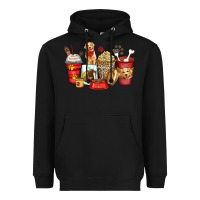 Black golden retriever coffee cups Heavyweight Hoodie - Zillion Design Studio