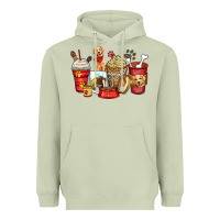 Matcha golden retriever coffee cups Heavyweight Hoodie - Zillion Design Studio