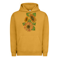 Pigment Peanut Butter sunflowers b Urban Hoodie - Artiststas